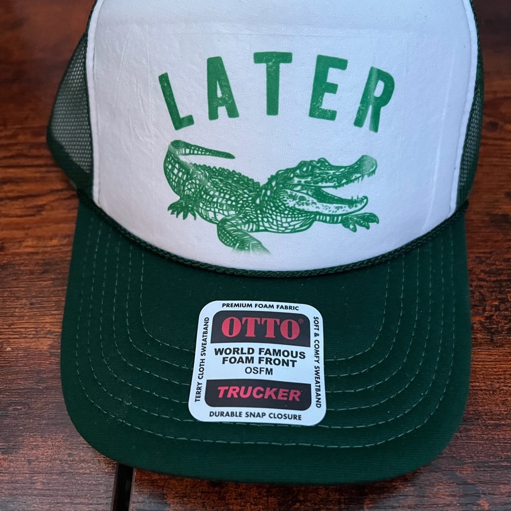 OTTO Green and White Reptile Snapback